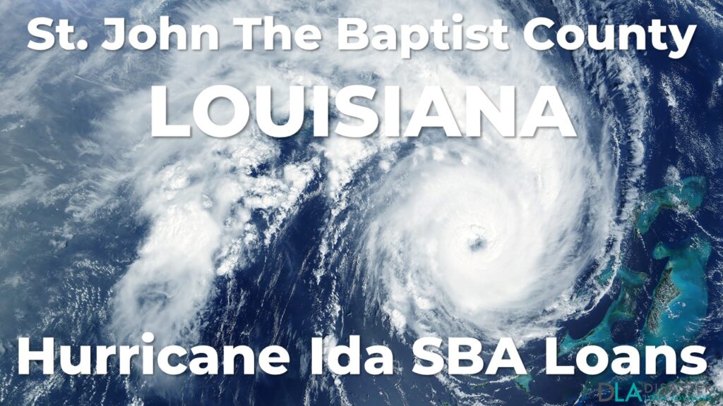 St. John The Baptist County Louisiana Hurricane Ida SBA Loans