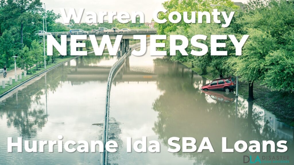 Warren County New Jersey Hurricane Ida SBA Loans