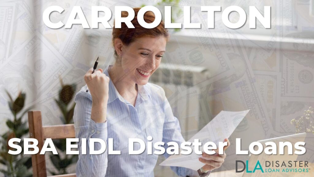 Carrollton TX EIDL Disaster Loans and SBA Grants in Texas