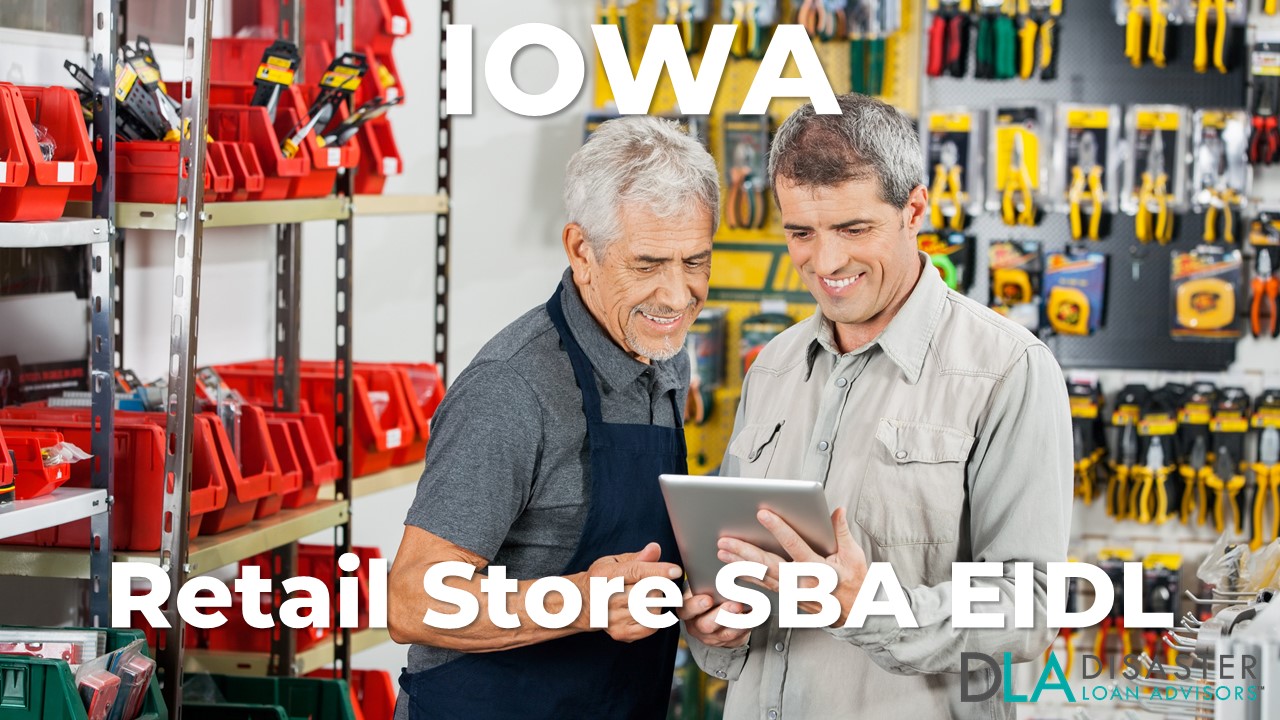 Iowa Retail Store EIDL Loans for IA Retailers