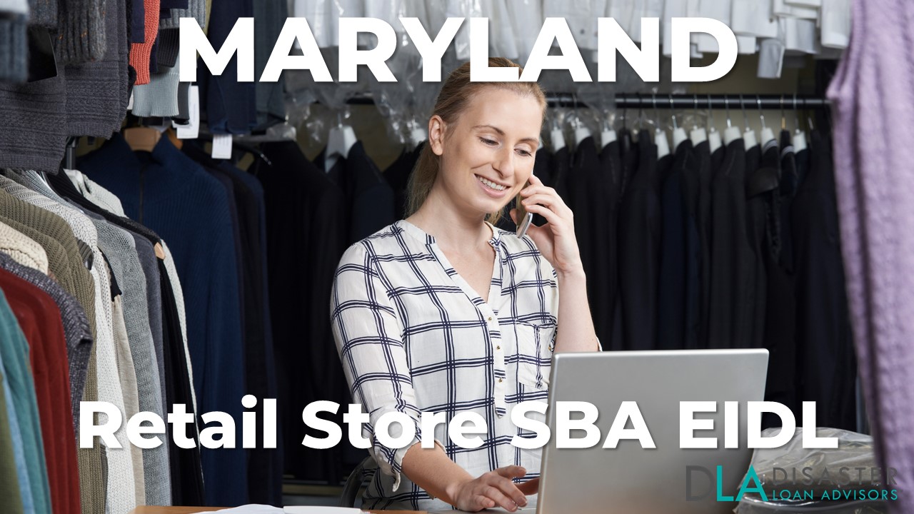 Maryland Retail Store EIDL Loans for MD Retailers