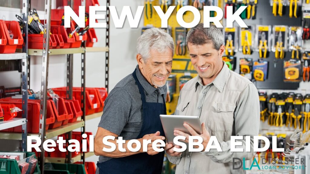 New York Retail Store SBA EIDL Disaster Loans for Retailers