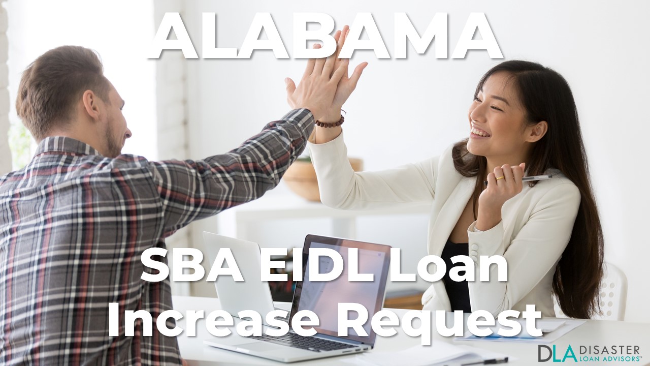 Alabama SBA EIDL Loan Increase Request