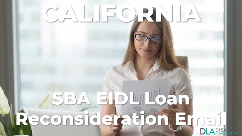 California SBA Reconsideration Email