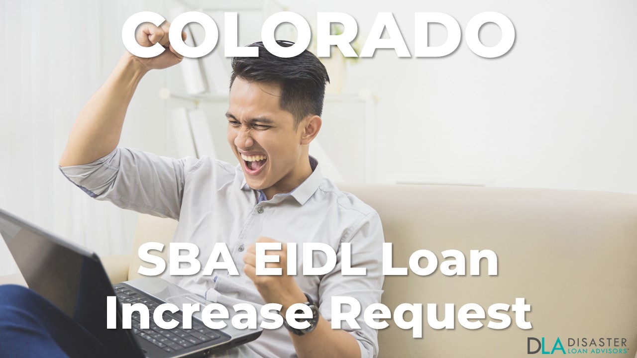 Colorado SBA EIDL Loan Increase Request