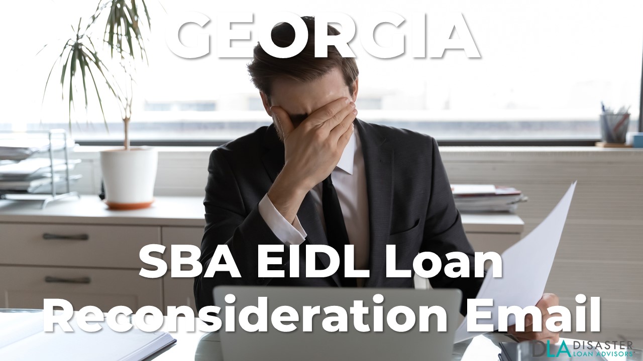Georgia SBA Reconsideration Email