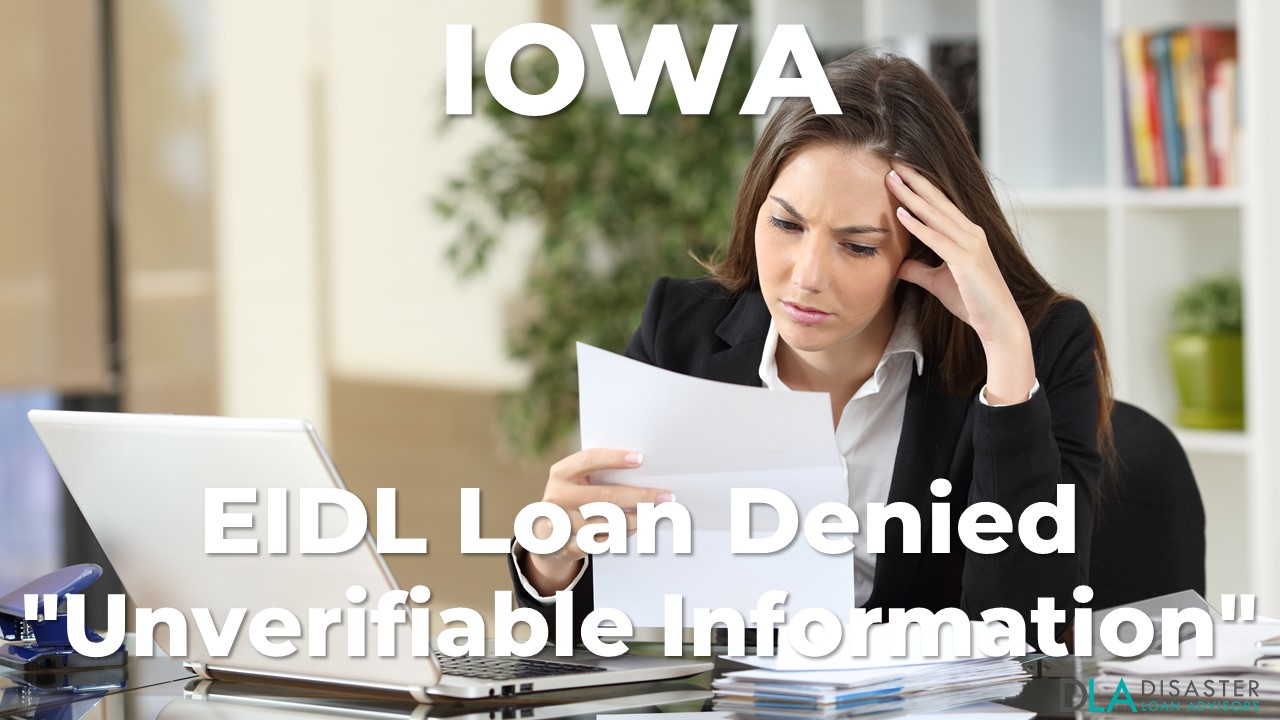 Iowa EIDL Unverifiable Information