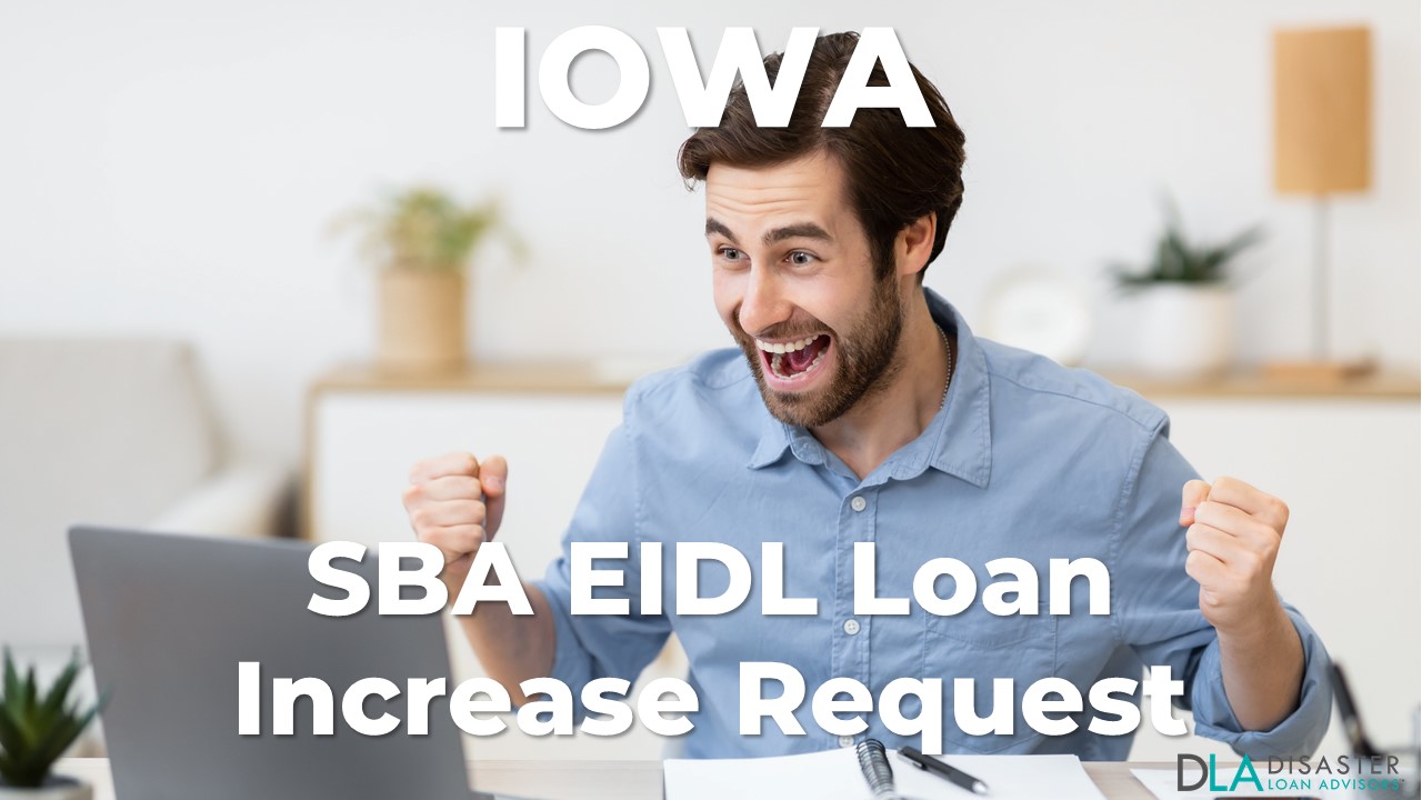 Iowa SBA EIDL Loan Increase Request