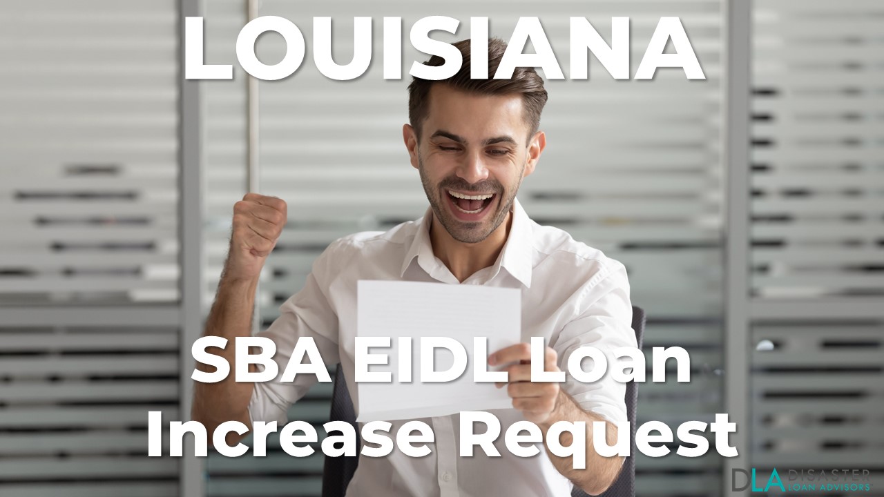 Louisiana SBA EIDL Loan Increase Request