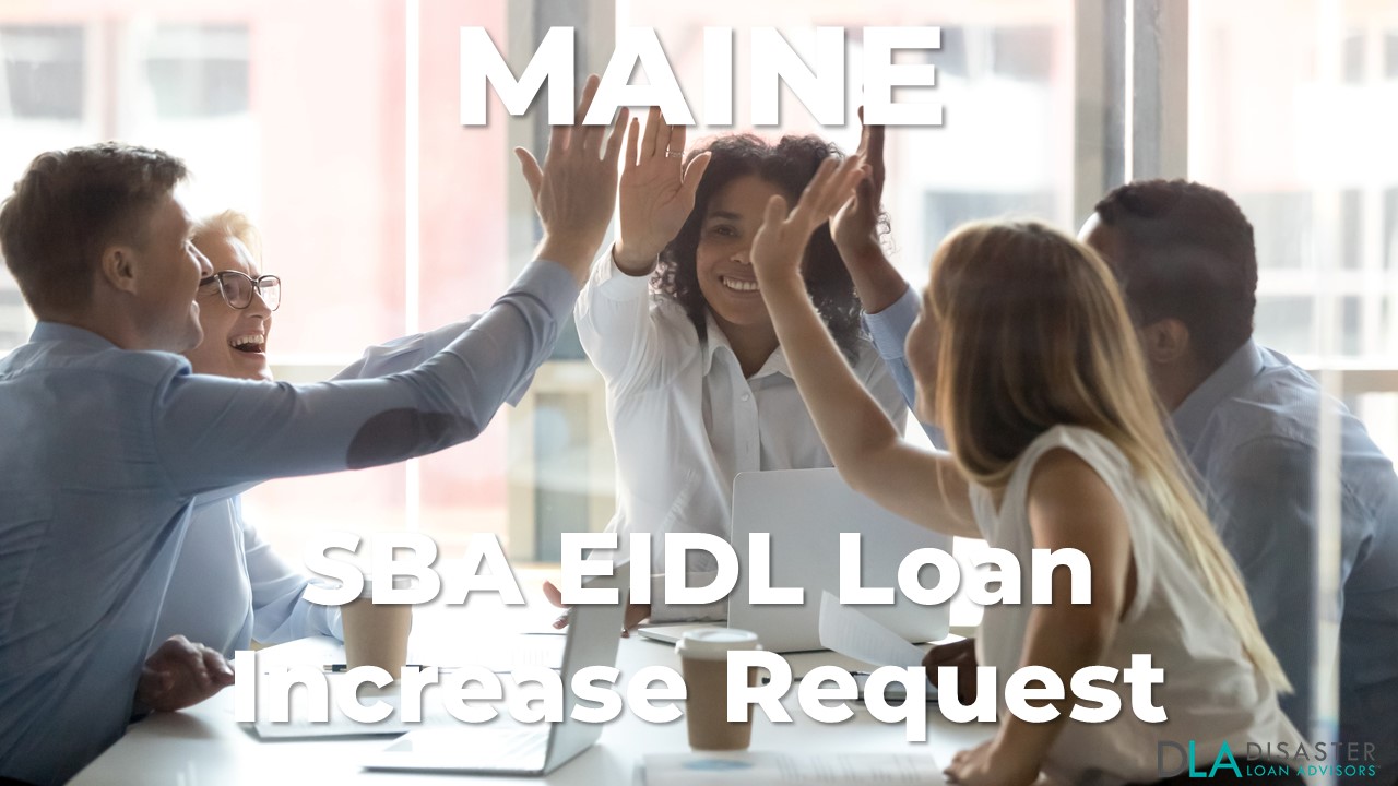 Maine SBA EIDL Loan Increase Request