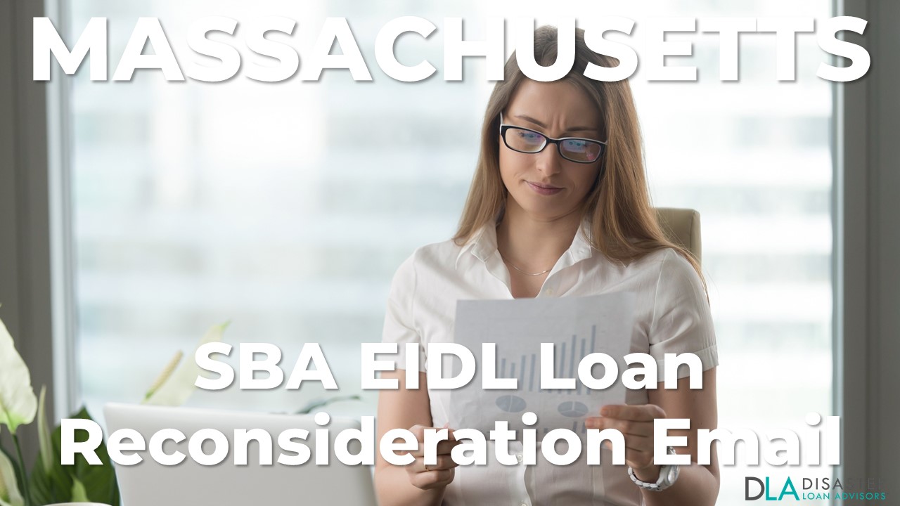 Massachusetts SBA Reconsideration Email