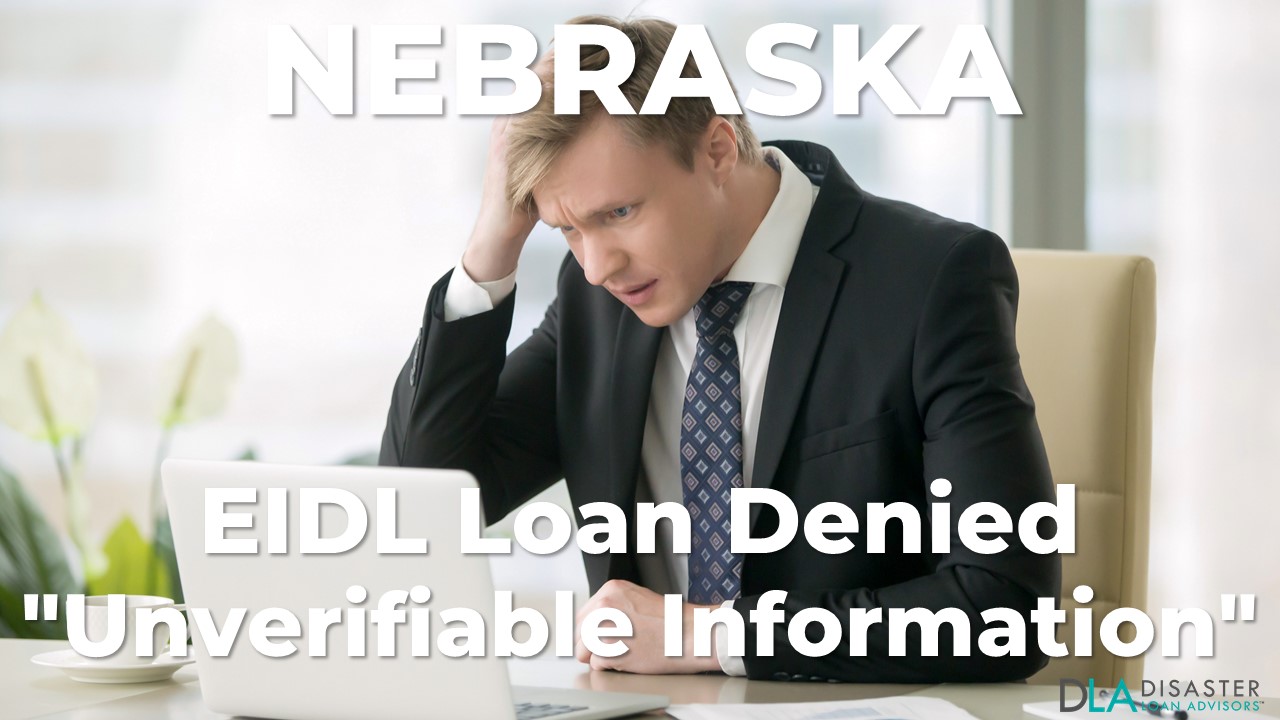 Nebraska EIDL Unverifiable Information