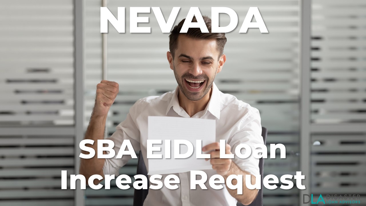 Nevada SBA EIDL Loan Increase Request