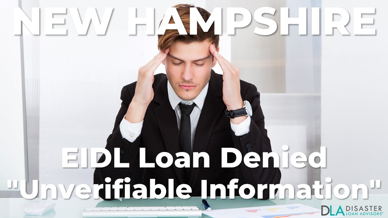 New Hampshire EIDL Unverifiable Information