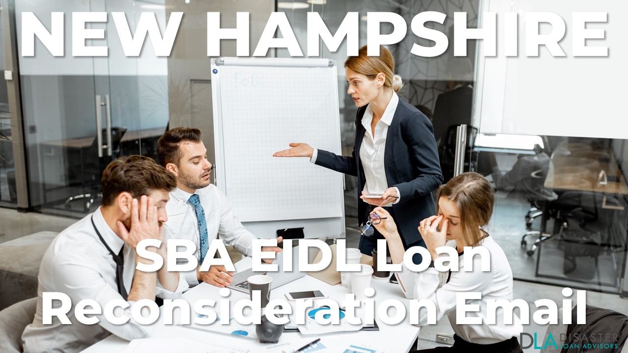 New Hampshire SBA Reconsideration Email