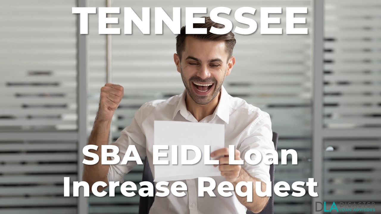 Tennessee SBA EIDL Loan Increase Request