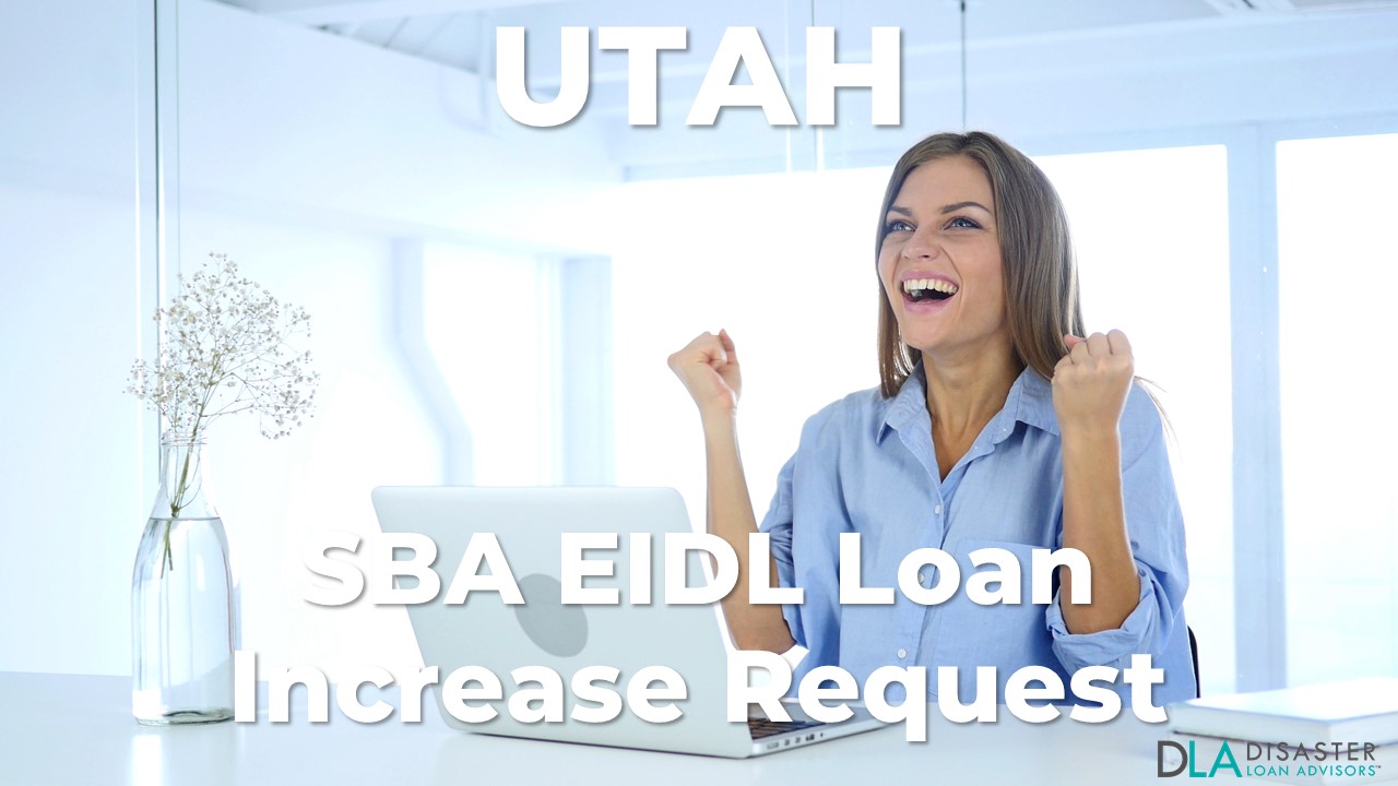 Utah SBA EIDL Loan Increase Request