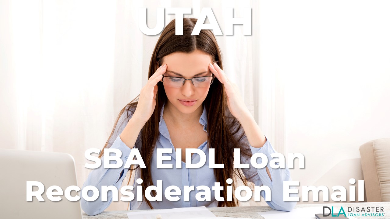 Utah SBA Reconsideration Email