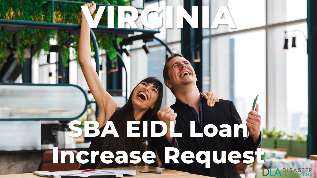 Virginia SBA EIDL Loan Increase Request