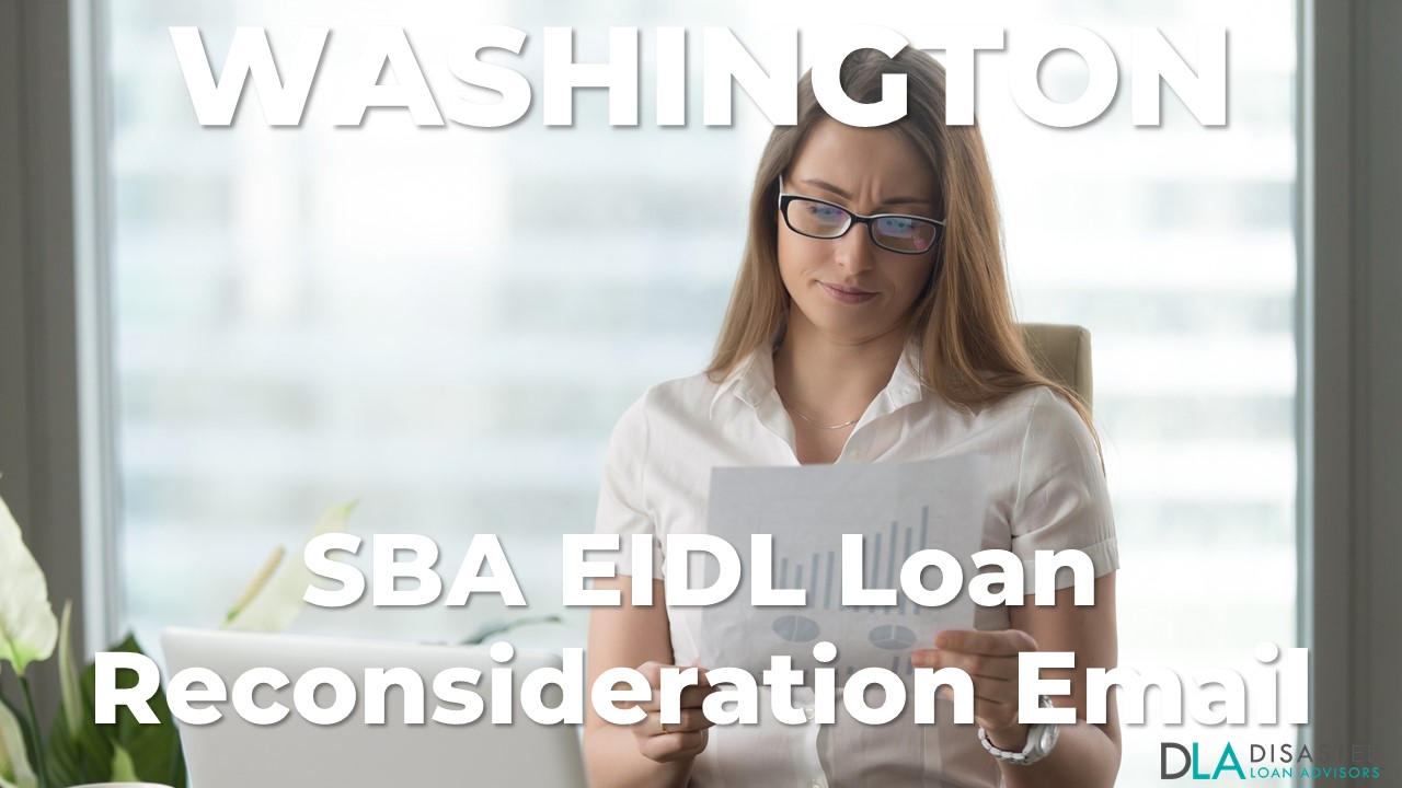 Washington SBA Reconsideration Email