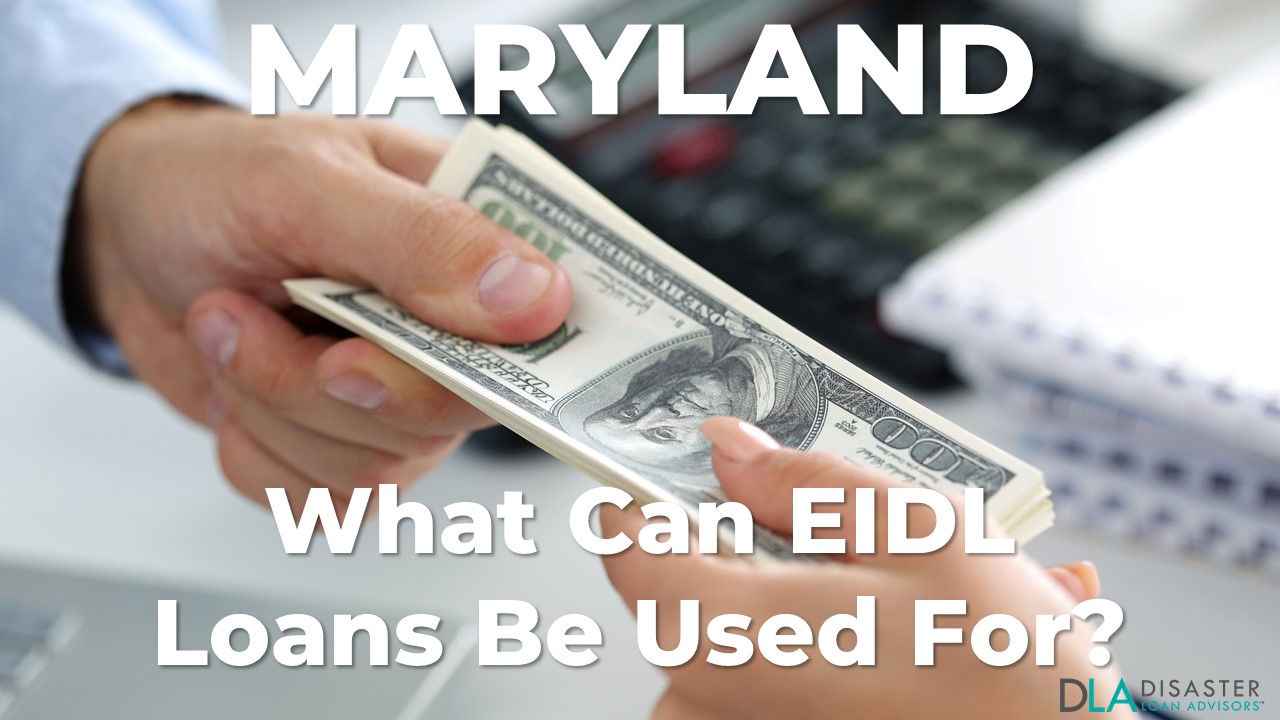 Maryland EIDL Loan Be Used For