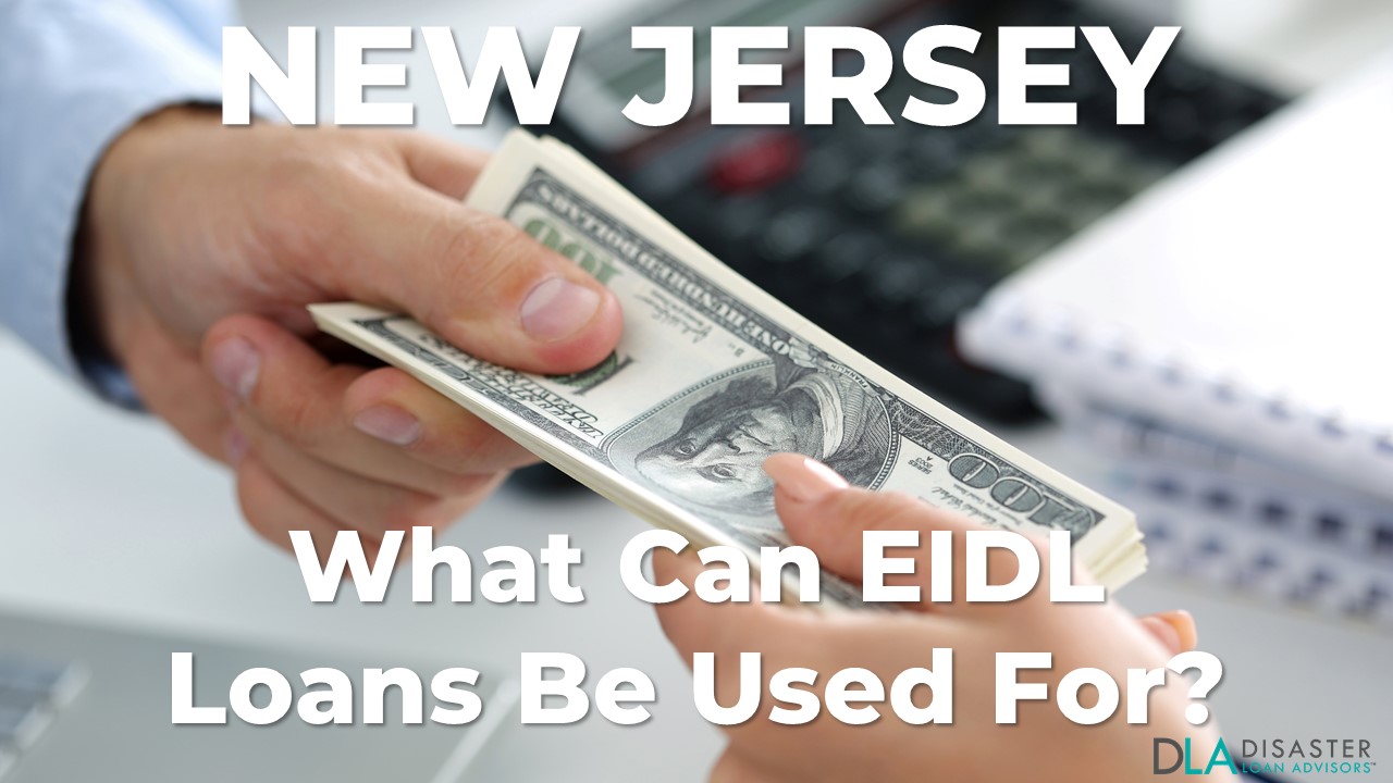 New Jersey EIDL Loan Be Used For