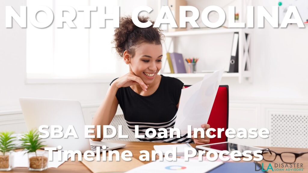 North Carolina SBA EIDL Loan Increase Timeline and Process