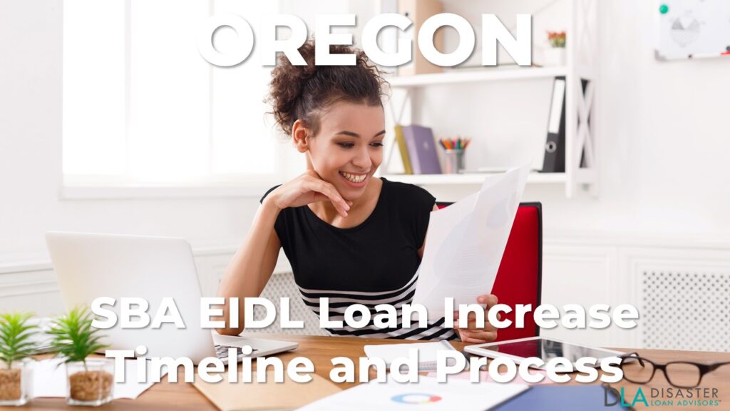 Oregon SBA EIDL Loan Increase Timeline and Process