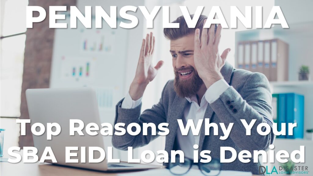 Why your Pennsylvania SBA EIDL Loan Was Denied