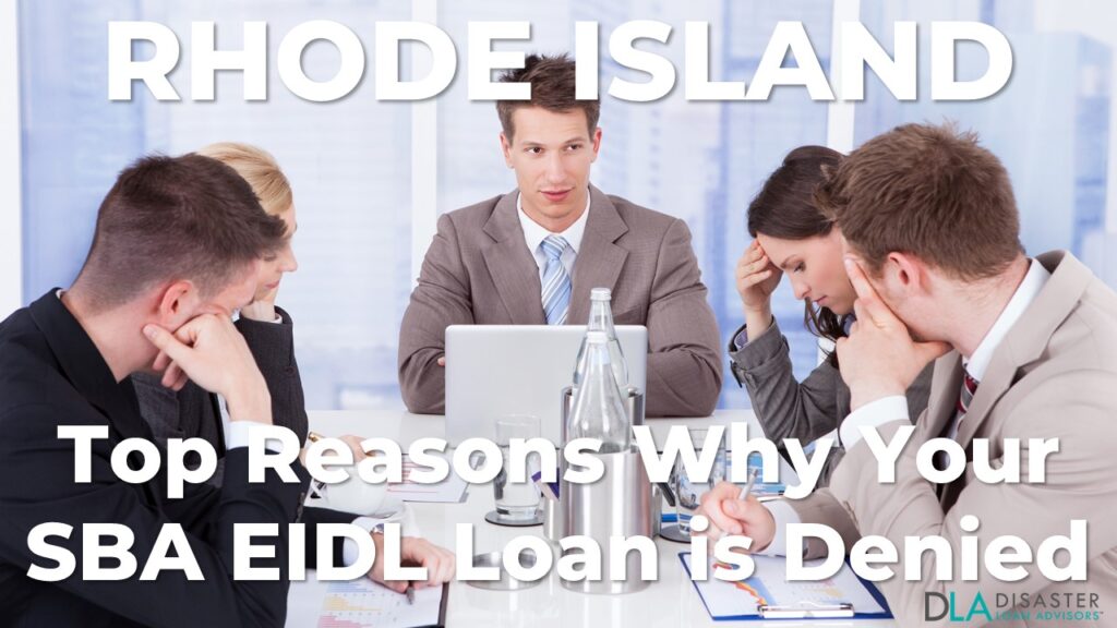 Why your Rhode Island SBA EIDL Loan Was Denied