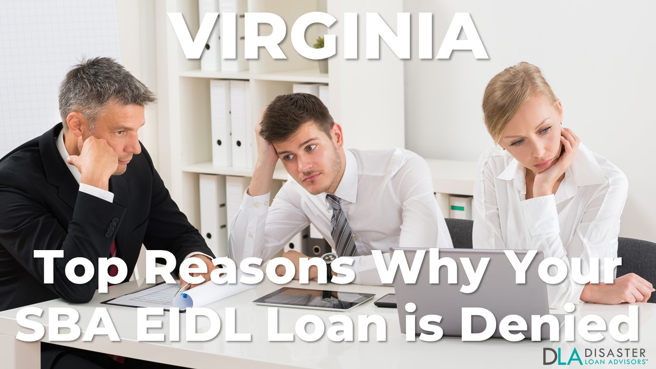Why your Virginia SBA EIDL Loan Was Denied