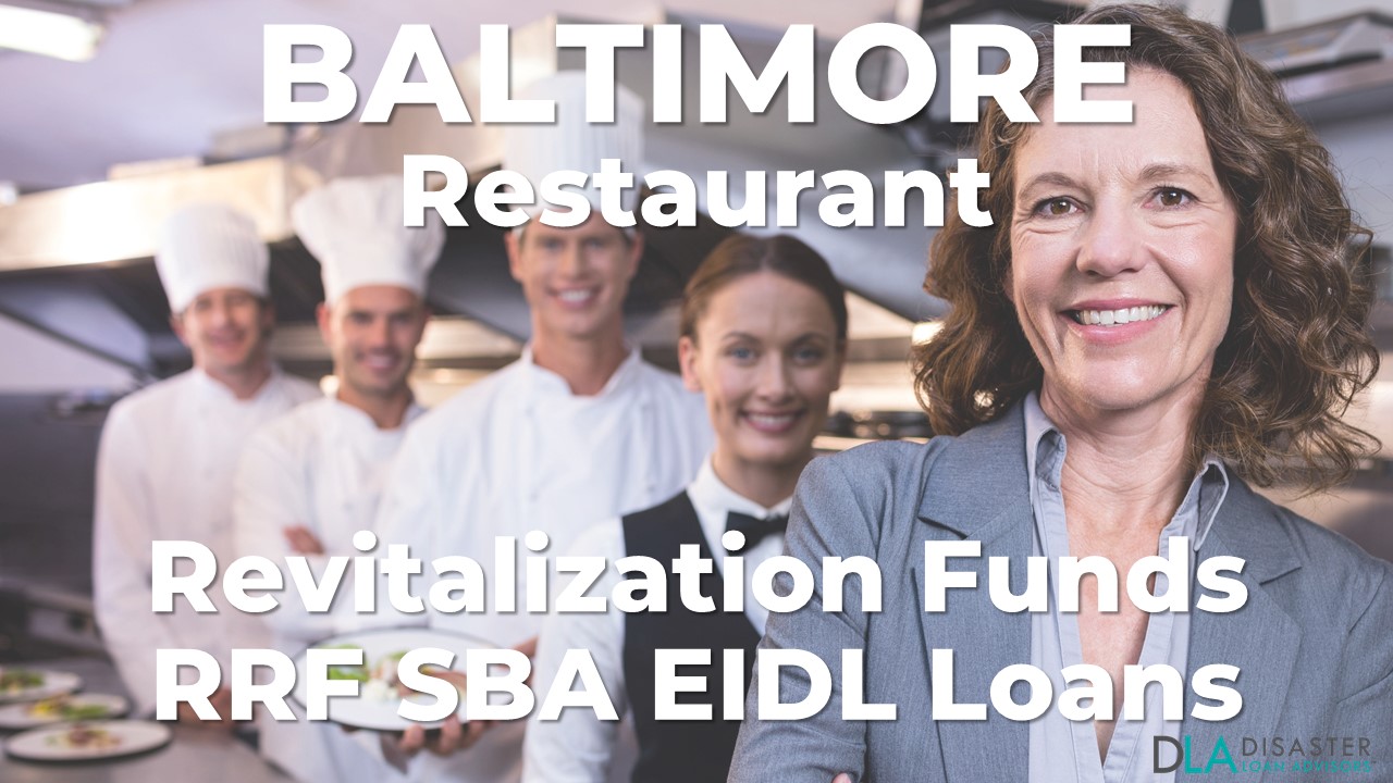 Baltimore, Maryland Restaurant Revitalization Funds SBA RFF