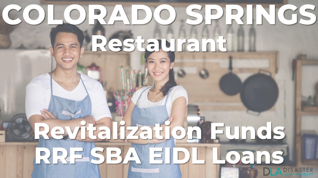 Colorado Springs, Colorado Restaurant Revitalization Funds SBA RFF