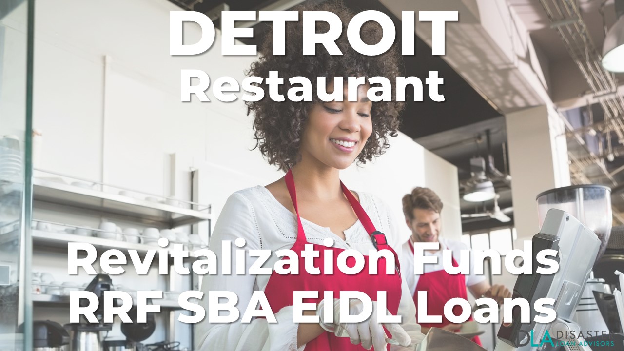 Detroit, Michigan Restaurant Revitalization Funds SBA RFF