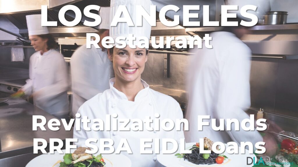 Los Angeles, California Restaurant Revitalization Funds SBA RFF