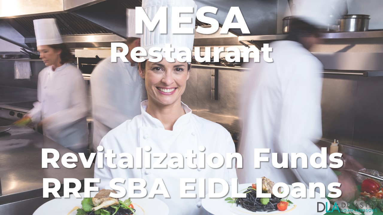 Mesa, Arizona Restaurant Revitalization Funds SBA RFF