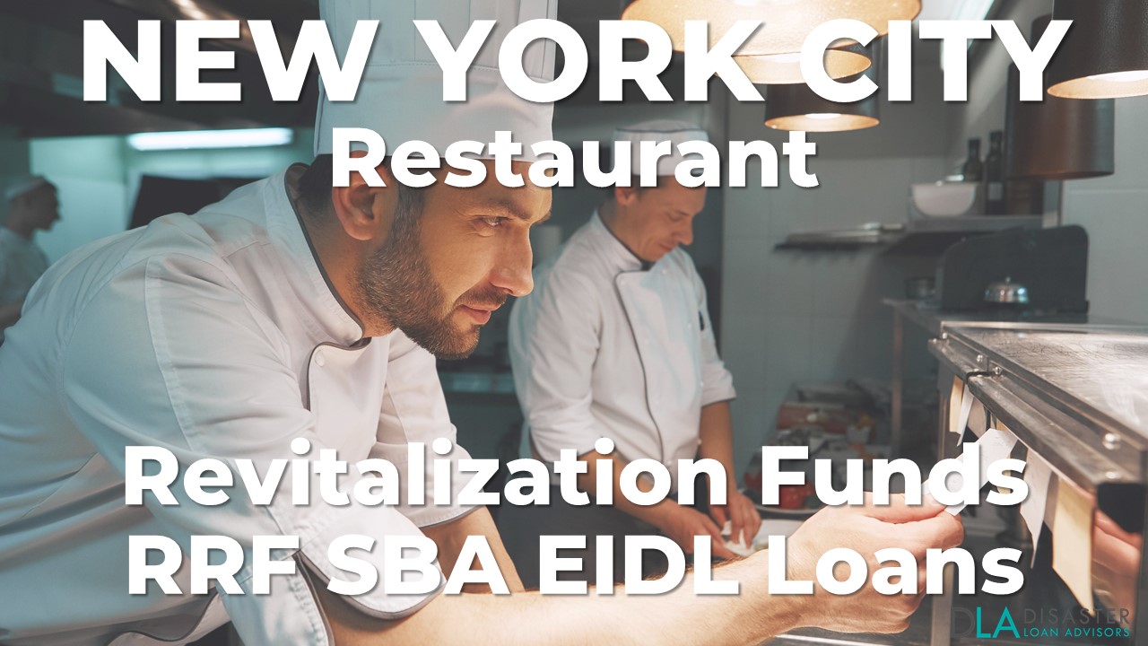 New York City, New York Restaurant Revitalization Funds SBA RFF