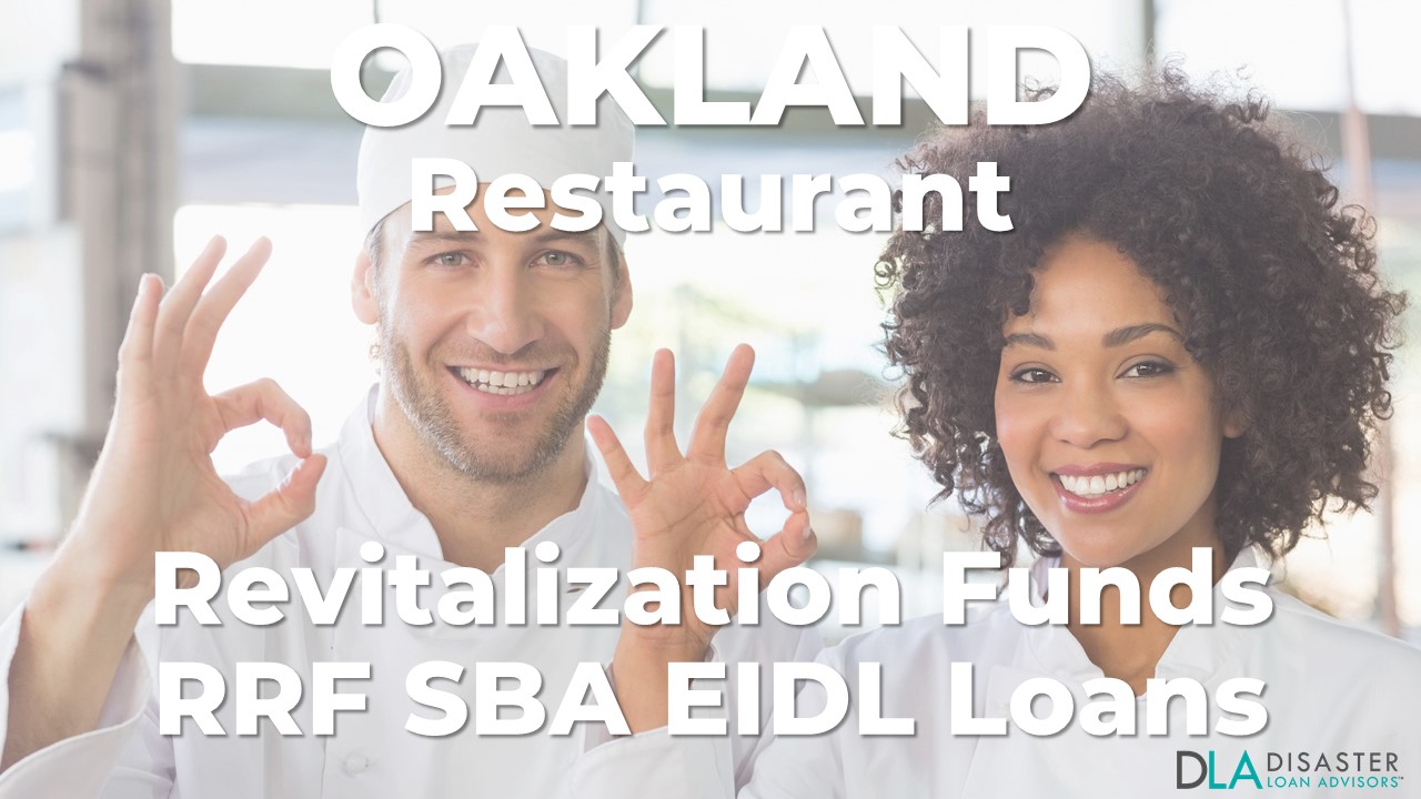 Oakland, California Restaurant Revitalization Funds SBA RFF