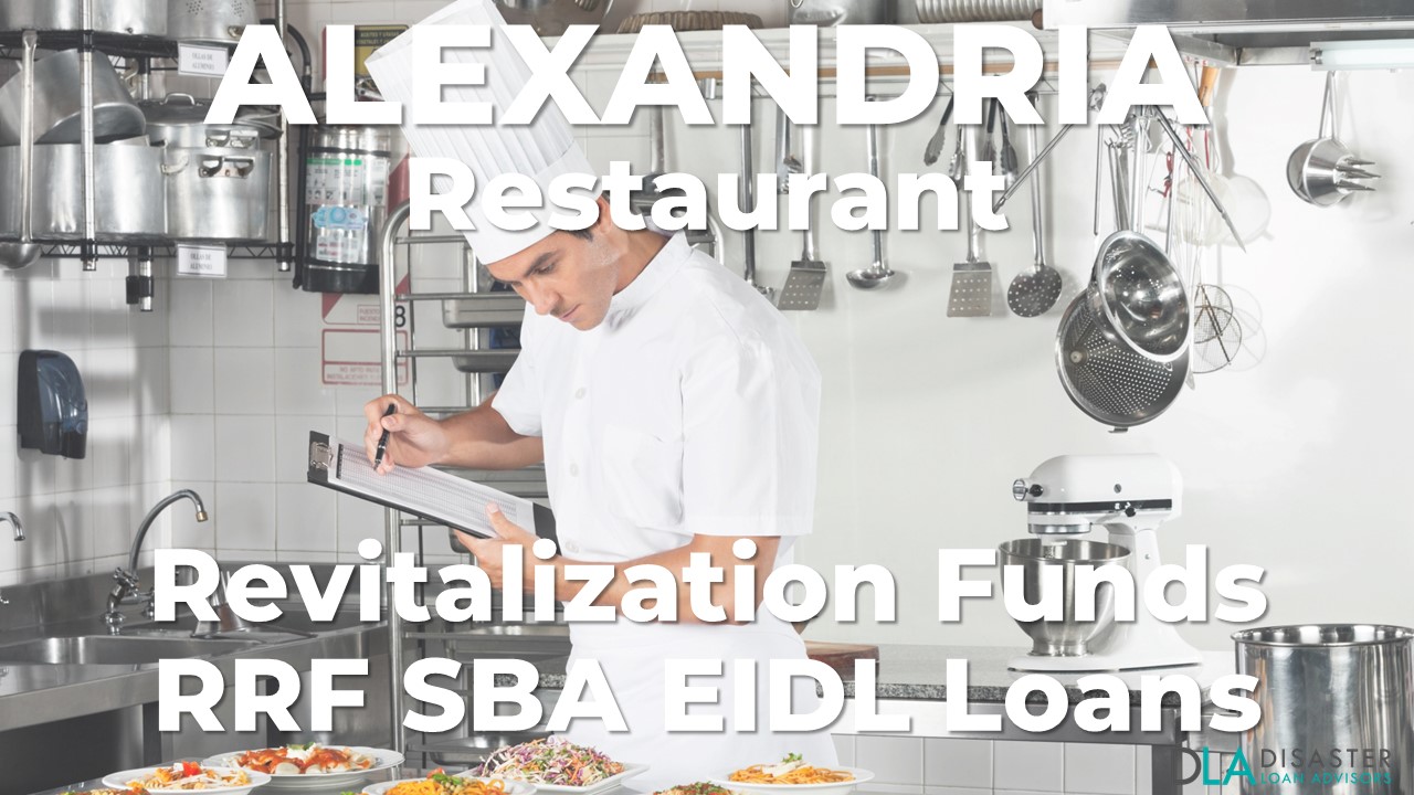Alexandria, Virginia Restaurant Revitalization Funds SBA RFF