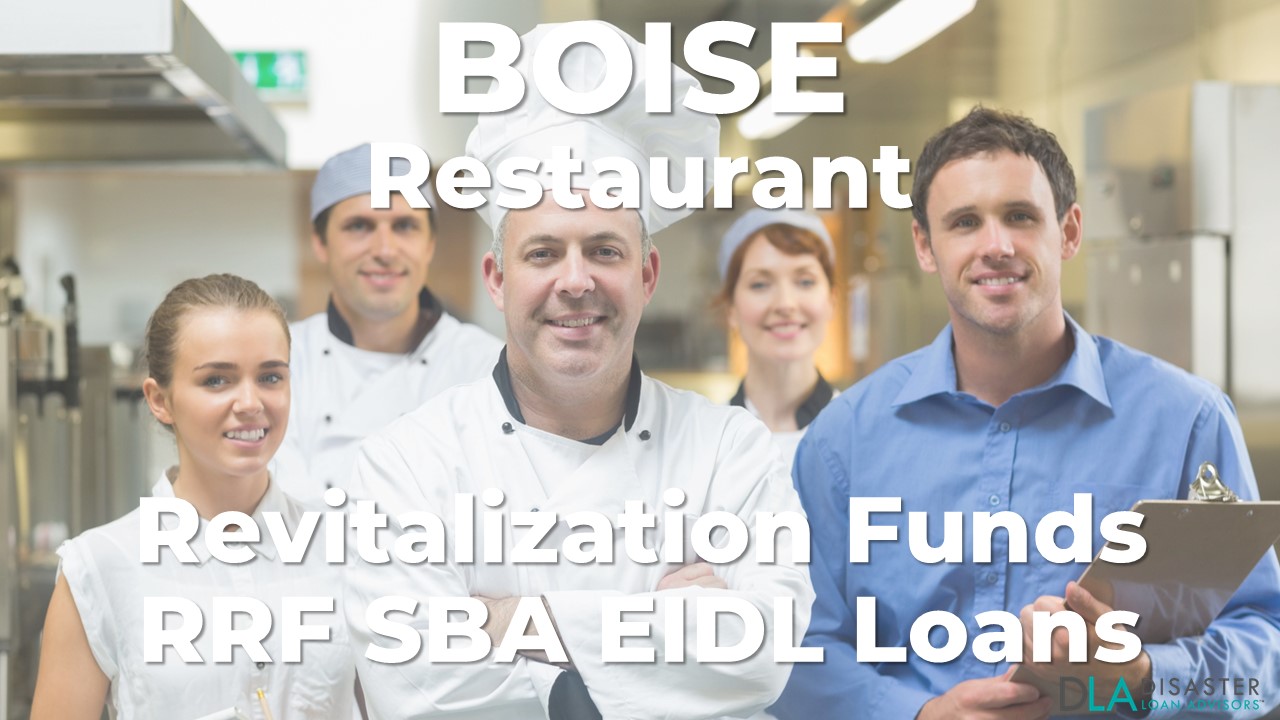 Boise, Idaho Restaurant Revitalization Funds SBA RFF