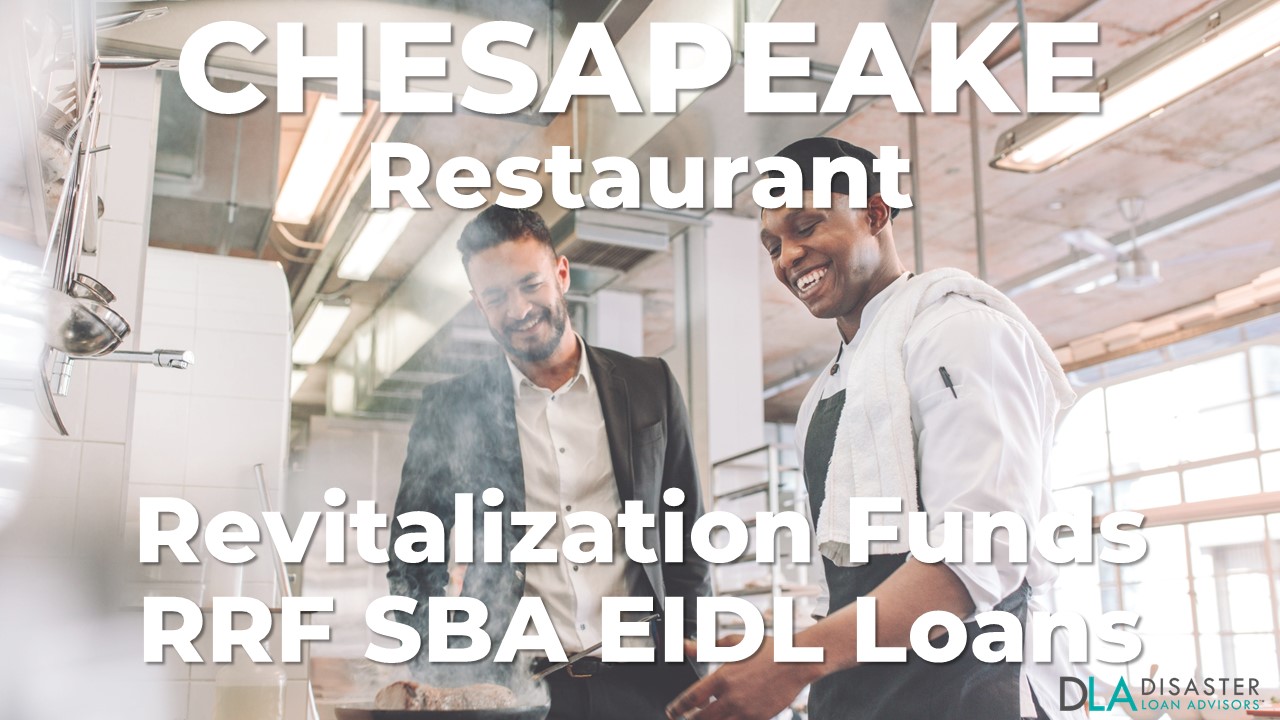 Chesapeake, Virginia Restaurant Revitalization Funds SBA RFF