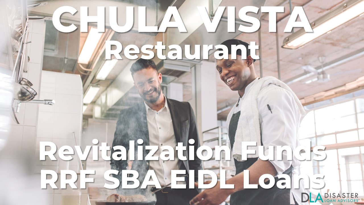 Chula Vista, California Restaurant Revitalization Funds SBA RFF