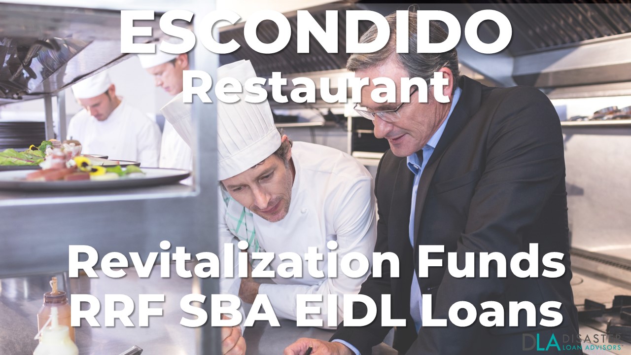 Escondido, California Restaurant Revitalization Funds SBA RFF