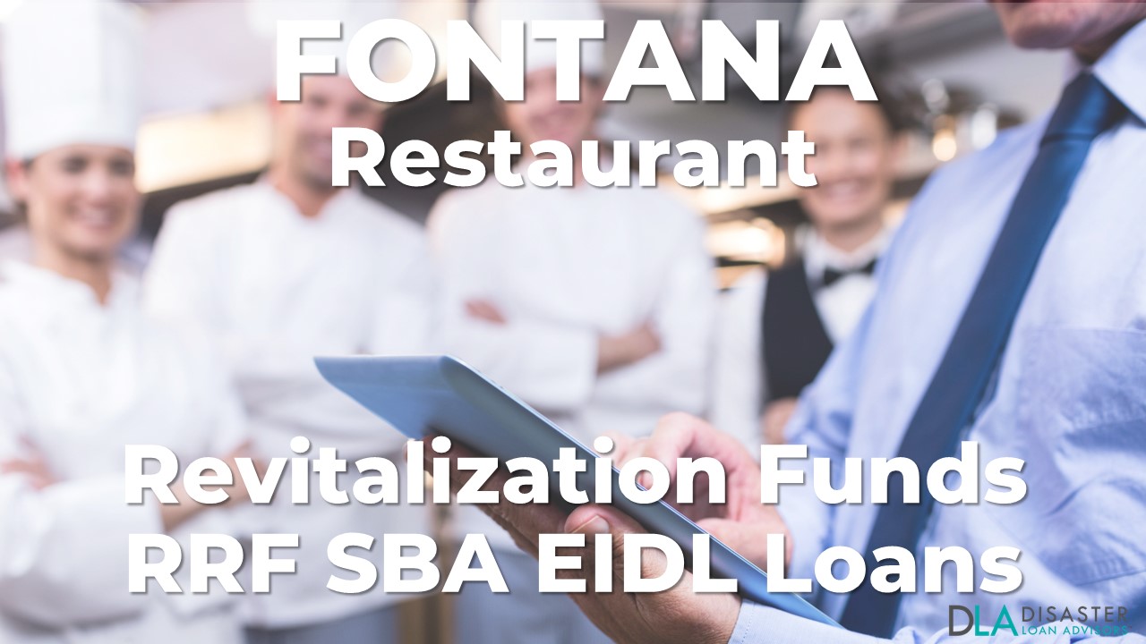 Fontana, California Restaurant Revitalization Funds SBA RFF