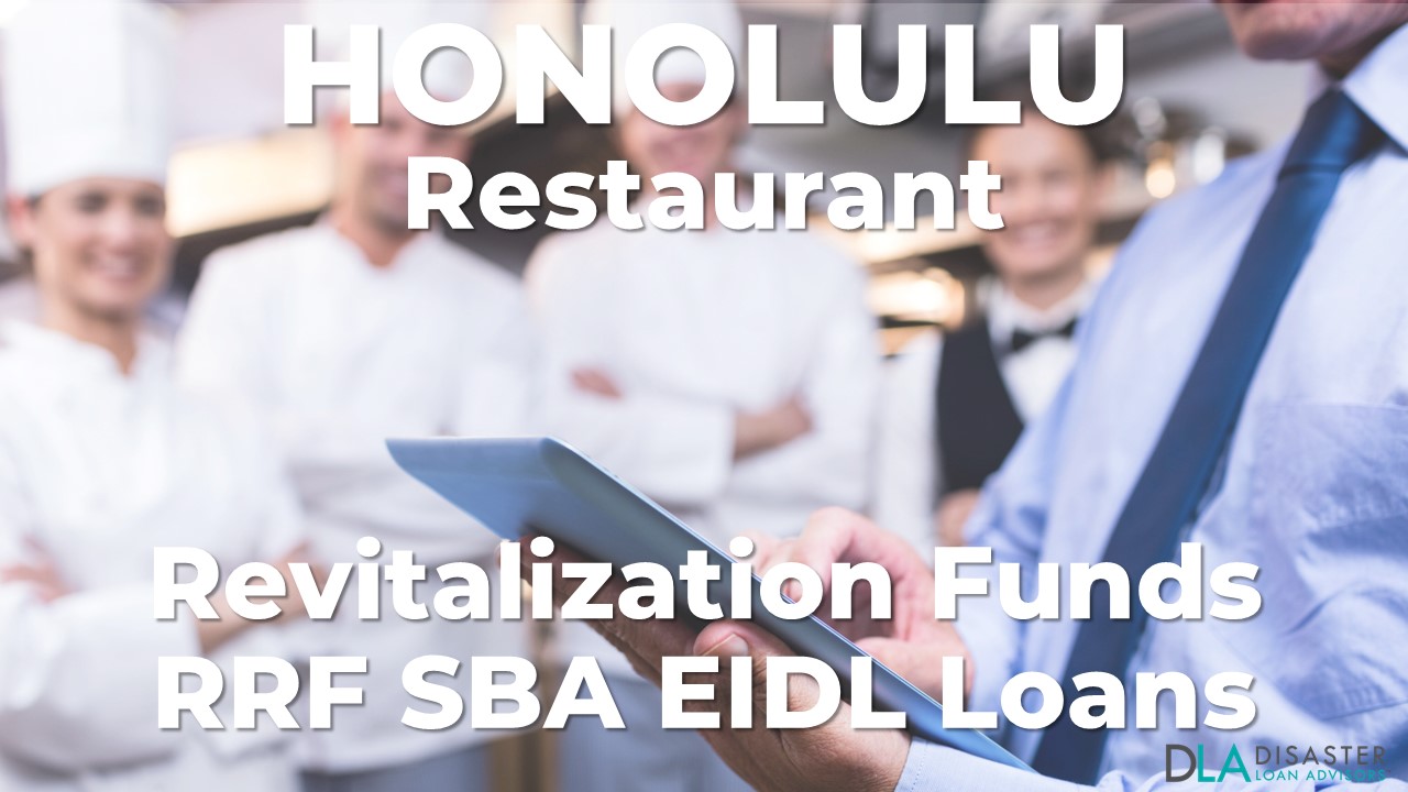 Honolulu, Hawaii Restaurant Revitalization Funds SBA RFF