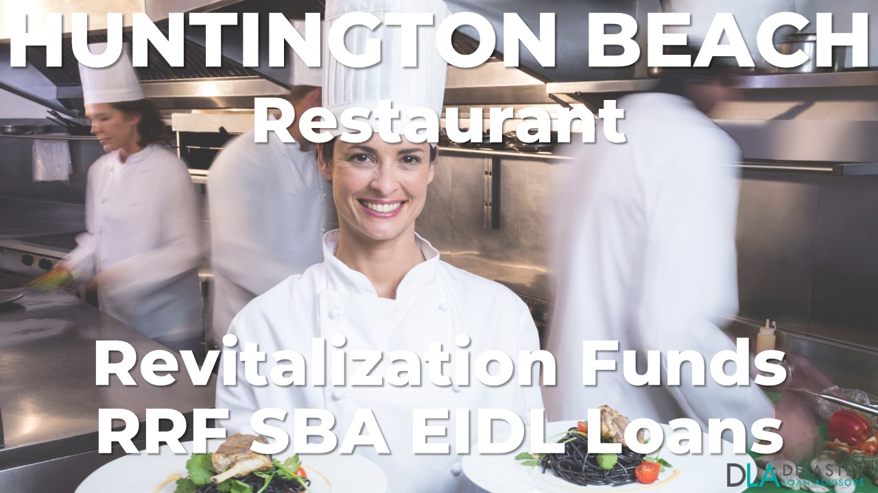 Huntington Beach, California Restaurant Revitalization Funds SBA RFF