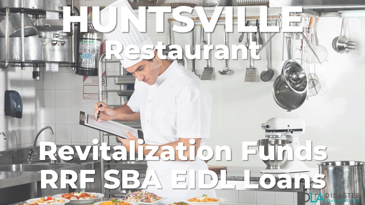 Huntsville, Alabama Restaurant Revitalization Funds SBA RFF