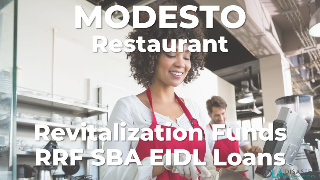 Modesto, California Restaurant Revitalization Funds SBA RFF