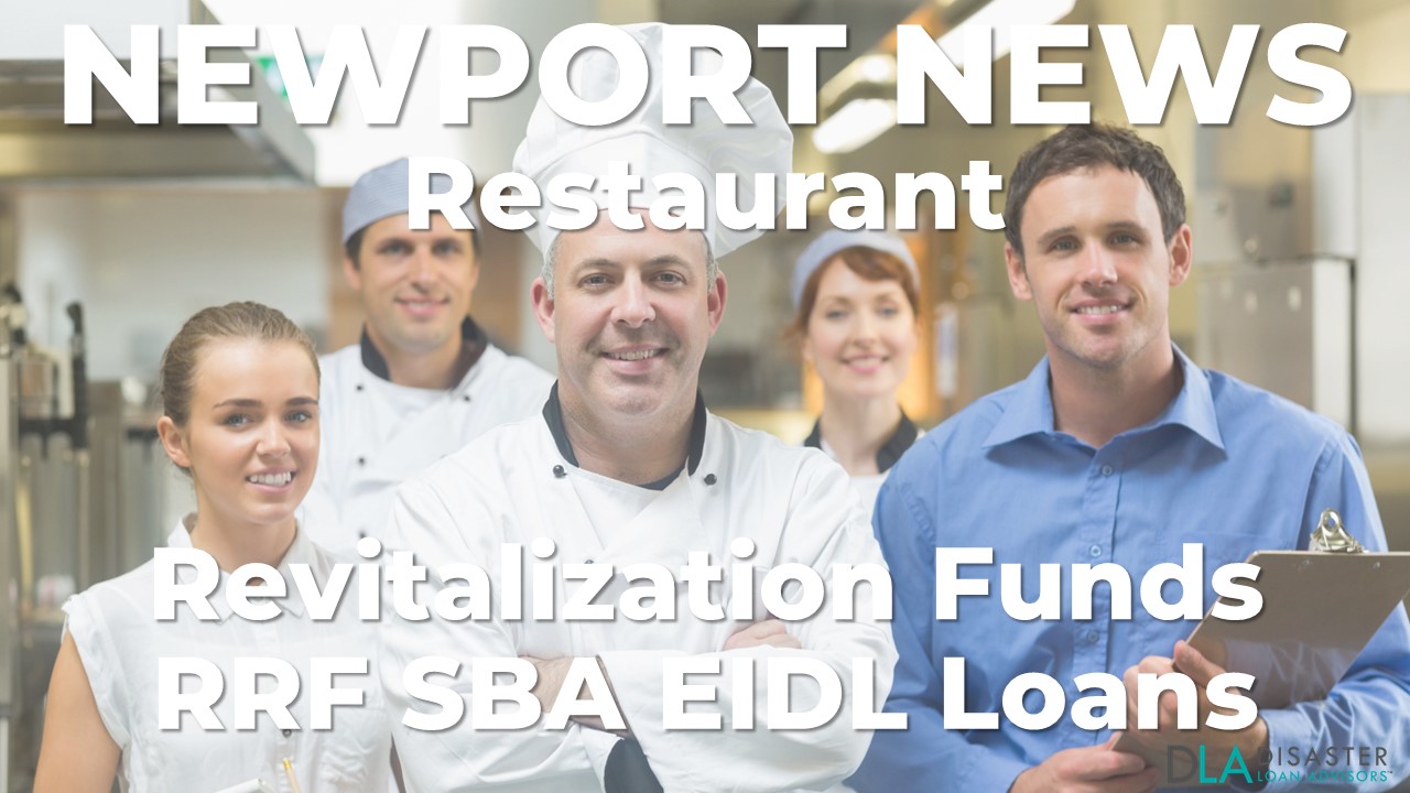 Newport News, Virginia Restaurant Revitalization Funds SBA RFF