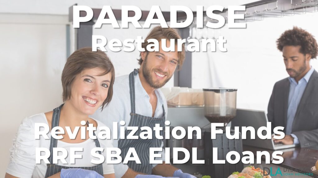 Paradise, Nevada Restaurant Revitalization Funds SBA RFF